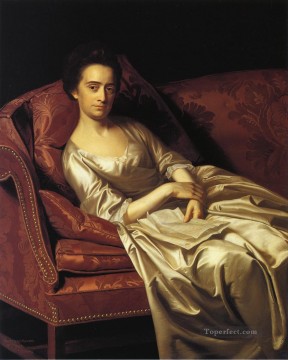  Eva Pintura - Retrato de una dama retrato colonial de Nueva Inglaterra John Singleton Copley